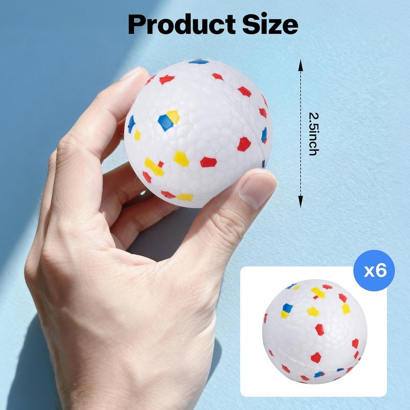 Pet Prime كرات الكلاب ETPU بحجم 2.5 بوصة لجهاز إطلاق الكرات الأوتوماتيكي Max، عبوة 6 قطع، ألعاب جلب خفيفة الوزن ومقاومة للعض للكلاب الكبيرة، قفز عالي وسهلة التنظيف - Image 2